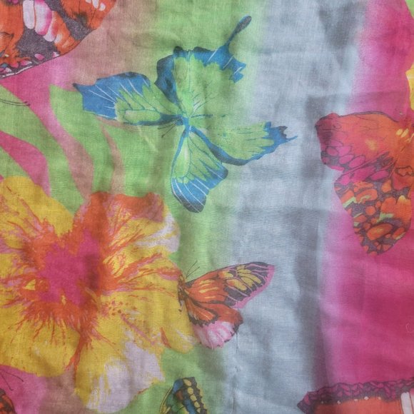 Large Neon Butterfly Scarf - Picture 8 of 8